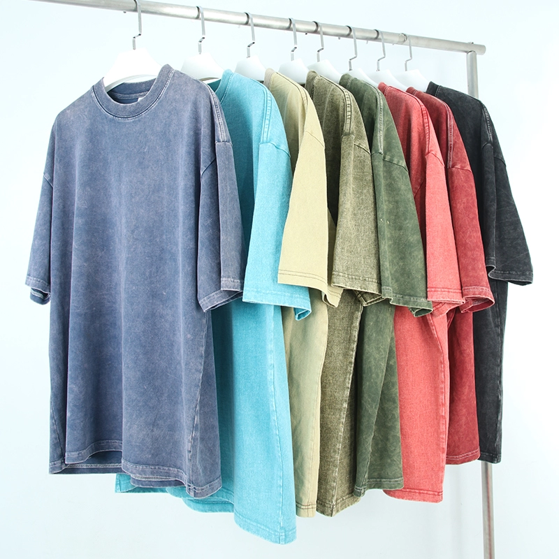 SiATEX - Washed Vintage Blank Tshirt Plain Cotton Vintage Oversized T-shirts Personalized Custom Loose Vintage T-shirt Washed Vintage Blank Tshirt Plain Cotton Vintage Oversized T-shirts Personalized Custom Loose Vintage T-shirt