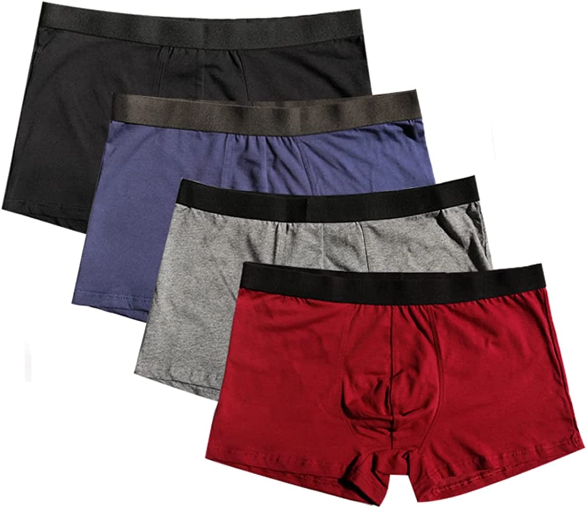 Mens Underwear Boxer Briefs Pure Cotton Stretch