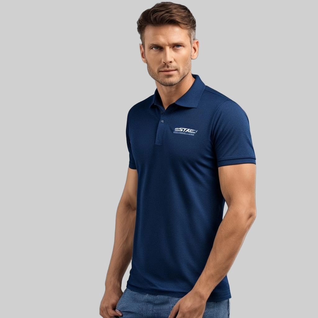 Team Polo Shirts with Logo Print for Europe